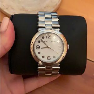 Marc Jacobs silver watch with box